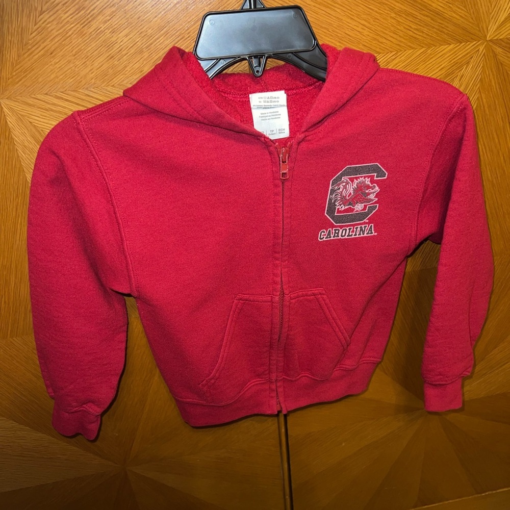 South Carolina Gamecocks Kids Red Zip-Up Hoodie